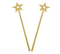 SUPVOX 2 Piezas Varita Estrella para Hada Resina Dorado