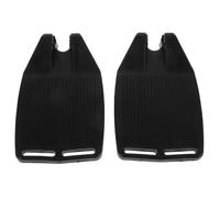 SUPVOX 2 Reposapiés Necesidades Obsequios para Personas Mayores Elevables de Abs Negro Diseño Ergonómico y Ajuste de Elevación, Accesorios Resistentes para Silla de Ruedas