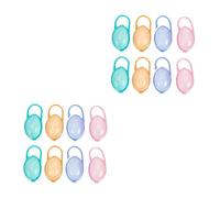 SUPVOX 2 Series Estuche Portachupetes De Plástico De Almacenamiento De Chupetes Accesorio Práctico Y Portátil Bebés Y Recién Nacidos 8 Piezas*2