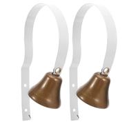 SUPVOX 2 timbres de Metal Fundido Estilo Vintage para Colgar en la Pared, para Entrenamiento de Cachorros, Timbre Tradicional para Comerciantes, comunicación con Mascotas.