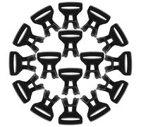 SUPVOX 20 Ganchos de Plástico Pom para Colgar en Camping, Diseño Ligero y Estructura Resistente al Viento, Ideales para Postes de Tiendas y Actividades al Aire Libre