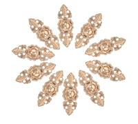 SUPVOX 20 Pares Botones de Rana Chinos Metálicos Dorados Brillo, Cierre de Palanca para Capa y Abrigo, Accesorio Decorativo para Costura Tradicional de Ropa y Manualidades