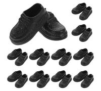SUPVOX 20 Pares Zapatos Miniatura de Plástico para Muñecas de Accesorios Micro para Decoración de Casas de Muñecas Fomentan la Creatividad Interacción Social