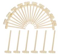 SUPVOX 20 Piezas 20 Minimartillos de Madera Niñas, Juguete Educativo Beat, Set de 20 Piezas, Diseño Seguro de Tamaño Pequeño, Adecuado para Desarrollo Temprano y Coordinación Mano-Ojo