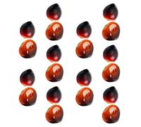 SUPVOX 20 Piezas Castañas Chinas Simuladas y Adornos de Castañas Realistas, Tamaño Mixto, Espuma Artificial Ligera, Decoración Creativa para Escritorio, Hogar y Tienda Varios Estilos