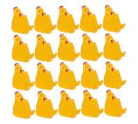 SUPVOX 20 Piezas De Adorno De Jardín De Resina De Pollo Figura De Pollo En Miniatura Figura De Mini De Resina De Jardín En Miniatura