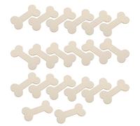 SUPVOX 20 Piezas de Adornos de Madera Forma de Hueso para Perros, Material DIY Fácil de Pintar, Adecuado para Decoración de Mascotas y Manualidades Creativas
