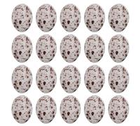 SUPVOX 20 Piezas Falso Huevos De Codorniz Pequeñas Cosas Pequeñas Figuras Mini Cosas Micro Accesorios Decoración De Paisaje Miniatura Pequeña Estatua De Plástico
