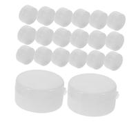 SUPVOX 20 Piezas Inserts para Sonajero Seguro de Niña Bolas Planas de Plástico para Reparación y DIY de Juguetes Sensoriales Infantiles Accesorios Silbadores para Juguetes de