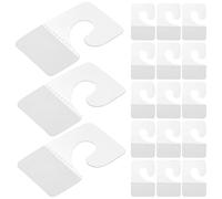 SUPVOX 200 Ganchos Autoadhesivos para Colgar Pvc Transparentes 27x42 Mm Pestañas para Exhibición en Tiendas y Venta Minorista, Resistentes y Fáciles de Usar para Organización del Hogar