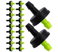 SUPVOX 200 Unidades Goteador de Compensación de Presión Negro para Sistemas Hidropónicos y Riego por Goteo en Huertos Suministro de Agua Preciso y Material Plástico Duradero