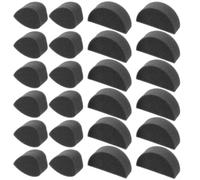 SUPVOX 24 Piezas Esponjas de Pintura Facial Semicírculo y Gota para Adultos Negras