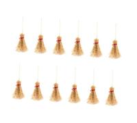 SUPVOX 25 Piezas Mini Escobas de Bruja para Decoración de Casa de Muñecas de Accesorios para Fiestas de Halloween y Miniatura