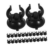 SUPVOX 25 Piezas Unidades Clips Ventosa para Acuario Negro Soporte Fijación Tubos Calefactor Sumergible Montaje Flexible para Tanques Peces