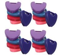 SUPVOX 25piezas Caja Organizadora De Púas De Guitarra Estuche Portátil para Guardar Púas Ukelele y Banjo Unidades Colores Morado Rosa Rojo Azul Oscuro Azul