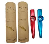SUPVOX 2juegos Kazoos De Metal Instrumento Kazoo Portátil Para Principiantes Para Adultos y Amantes Música