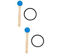 SUPVOX 2juegos Mallet De Mango De Madera y Cabeza De Goma Para Cuencos Accesorio Musical Ligero y Portátil Para Canto y Percusión