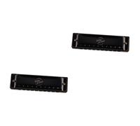 SUPVOX 2piezas Armónica Profesional Para Principiantes y Estudiantes Sonido y Melódico Para Música Folk y Jazz Color Negro