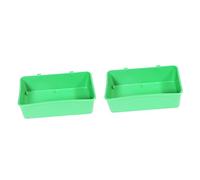 SUPVOX 2piezas Bañera para Pájaros Accesorios para Aves Bañera Colgante De Limpieza para Periquitos y Canarios Material para Baños De