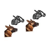 SUPVOX 2piezas Bozal De Perro De Cesta De Plástico para Evitar Mordeduras y Ladridos Negro
