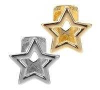 SUPVOX 2piezas Brackets de Moda Forma Estrella Joyería Parrilla Decorativa Fiestas Cosplay Hip Hop Actuaciones Hombres Mujeres