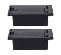 SUPVOX 2piezas Caja Batería Para Guitarras y Bajos Compartimento Activo De Repuesto y Compacto De Unidades Para Pastillas Eléctricas