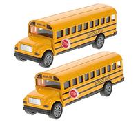 SUPVOX 2piezas Cochecitos De Juguete Autobús Escolar Arrastre para Cumpleaños