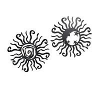 SUPVOX 2piezas Decoración De Pared De Metal Diseño De De Pared Para Jardín y Interior Adorno De Estilo Para De Inauguración De Casa