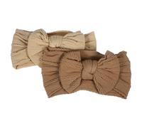 SUPVOX 2piezas Diademas Lazo Para Niñas Pequeñas Accesorios Cabello Diadema Elástica Para Bebés Lazo Para Recién Nacidas Banda Cabello Para Niñas