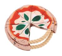 SUPVOX 2piezas Disco Volador para Perros de Algodón Juguete Masticable para Entrenamiento de Cachorros Interactivo para Lanzar Pizzas al Aire para Mascotas