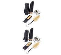 SUPVOX 2piezas Kit De Limpieza Para Clarinetes Con Cepillo y Accesorios Para Cuidado De Instrumentos Color Negro