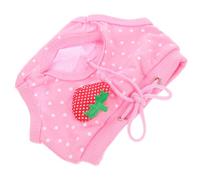 SUPVOX 2piezas Pantalones Sanitarios Reutilizables para Perros Machos De Washable Diseño De Fresas s Rosa Protección contra y Sangrado Menstrual