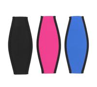 SUPVOX 3 Correas para Máscara de Snorkel de Neopreno Impermeables Protectores de Cabello para Buceo y Natación Diademas Ajustables en Negro Rosa y Azul para Deportes Acuáticos