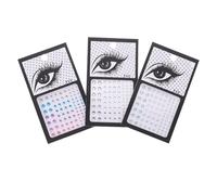 SUPVOX 3 Juegos de Joyas Faciales Autoadhesivas de Resina para Maquillaje Gemas Esquinas Ojos, Decorativas Diferentes Formas para Ropa Festiva