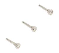 SUPVOX 3 Piezas Boquilla De Trompeta Bb Plateada Boquilla De Trompeta Bach 5c Altavoz Boquilla Trompeta Bb Boquilla De Trompeta De Metal Instrumento De Trompeta 7c Dorado Boca De Campana