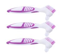 SUPVOX 3 Piezas Cepillo Limpieza Caparazón Tortuga Reutilizable Cerdas Resistentes Ergonomía para Mascotas Acuáticas y Terrestres