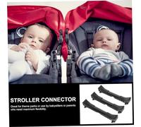 SUPVOX 3 piezas Conectores Ajustables para Cochecito Gemelar Clips Resistentes de Aluminio para Carritos de Niña Accesorios Impermeables y Ligeros para con Gemelos
