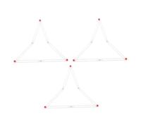 SUPVOX 3 Piezas De Aparatos Experimentales Matemáticos Tira De Costura Poligonal Herramienta De Educación Matemática Tira De Costura Poligonal para Material Matemático Plástico De