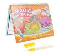SUPVOX 3 piezas de Colorear Reutilizable para Bolígrafos de Pintura de Agua Invisible Juguete Educativo para Preescolar Estilos Dinosaurios Vehículos y Animales