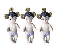 SUPVOX 3 Piezas de Estatua del Jesús de Resina, Figura Artesanal Decorativa para Escritorio y Pesebre, Adorno Religioso Pequeño para Decoración Navideña y Hogar Espiritual