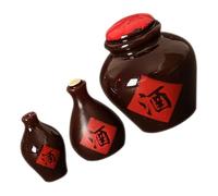 SUPVOX 3 Piezas De Jarra De Vino Copa De Vino De Accesorio Casa De Muñecas En Miniatura Mini Botellas De Vino Mini Botellas Casa De Muñecas Accesorios para Casa De Muñecas