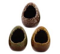 SUPVOX 3 Piezas Decoración Acuario Casa Escondite Cerámica Roca Simulada Refugio Camarones Peces Tanque Paisaje Duradera