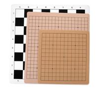 SUPVOX 3 Piezas Foldable Double-Sided Chessboard Mat Portable Xiangqi and Go Board Game Supply with Visual Grid For Home School Use