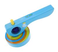 SUPVOX 3 Piezas Juguete Giroscopio de Madera con Mango y Cuerda de Tirar para Juguete Educativo Preescolar de Madera para Coordinación Manual Color Aleatorio