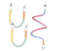 SUPVOX 3 Piezas Loro Soporte para Columpio para Escalar Cuerda de Algodón para Loros Jaula para Pájaros Accesorios para Jaulas Color Aleatorio