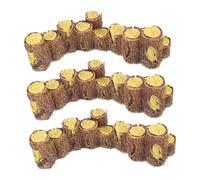 SUPVOX 3 Piezas Miniature Resin Tree Stumps Realistic Texture Micro Landscape Props For Fairy Garden Dollhouse Table Decoration