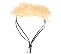 SUPVOX 3 Piezas Peluca para Mascotas Dog Costume Peluca Cosplay Mascota Peluca sintética para Sombrero de Mascota Vestidos Pelucas Afro Casco para Mascotas Peluca de Mascota de Navidad