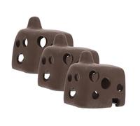 SUPVOX 3 Piezas Refugio Cueva para Peces y Camarones Acuario Decoración de Barro Poroso Irregular Hogar Seguro para Cría y Escondite Fácil Limpieza y Mantenimiento