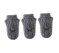 SUPVOX 3 Piezas suéter para Mascotas acrilico Christmas Dog Sweater petg Disfraz de pequeño Trajes Rosas Vestidos suéter para Perros Tela de de Fiesta Mantener Caliente Ropa