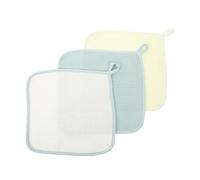 SUPVOX 3 piezas Toallas de Algodón para Niña Toallas Saliva para Recién Nacido Suaves y Diseño de Color Sólido para Uso Interior